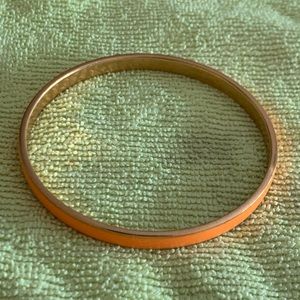 J. Crew orange enamel bangle bracelet